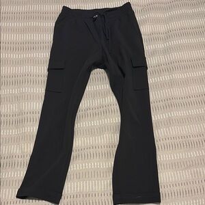 Black Cargo Pants Relaxed Fit